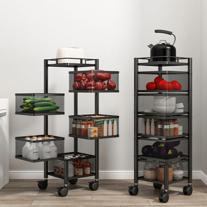 5 Layer Square Shape Kitchen Rack - Image 1