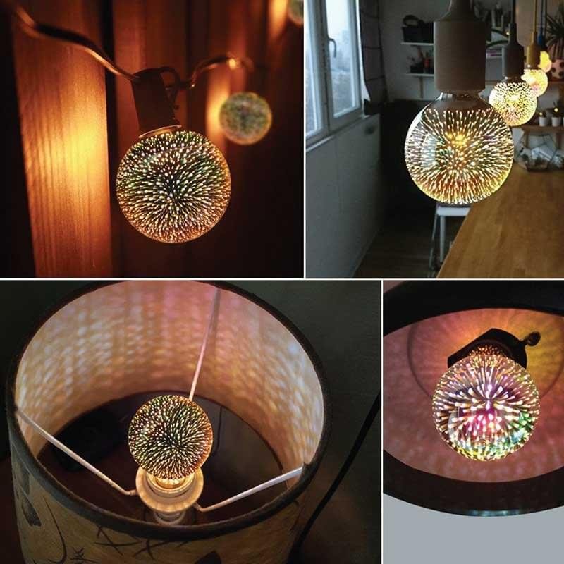3D FIREWORK LED DECORATIVE LIGHT BULB BALL SHAPE - Image 1