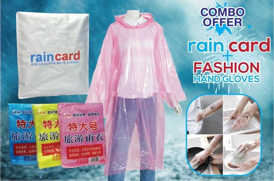Rain Card 5pcs + Handgloves 2pcs Package - Image 1