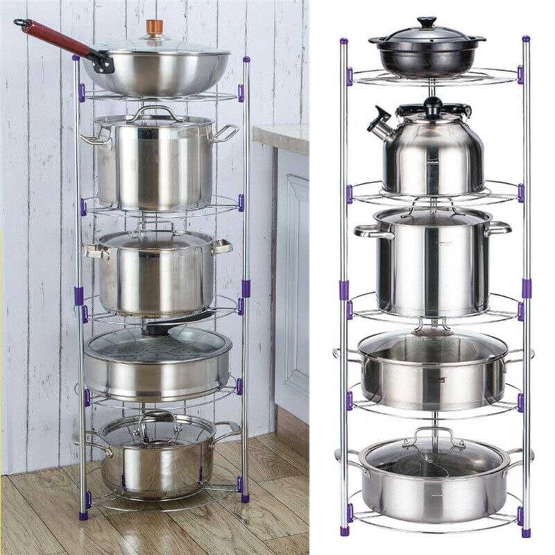 Super Pot Stand 5 Layer Kitchen Pot Organizer - Image 4