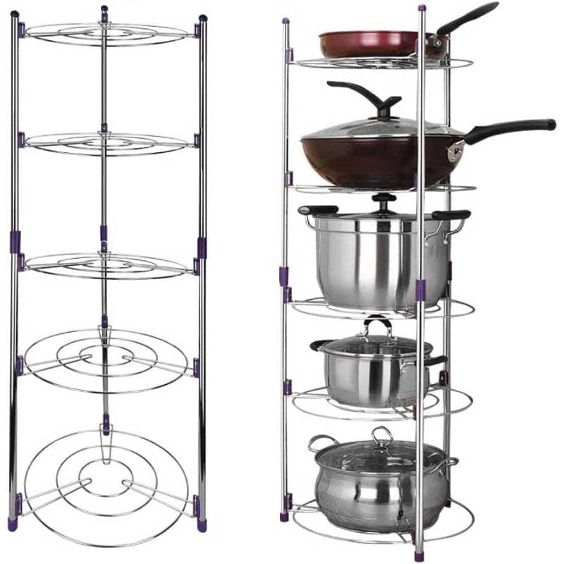 Super Pot Stand 5 Layer Kitchen Pot Organizer - Image 5