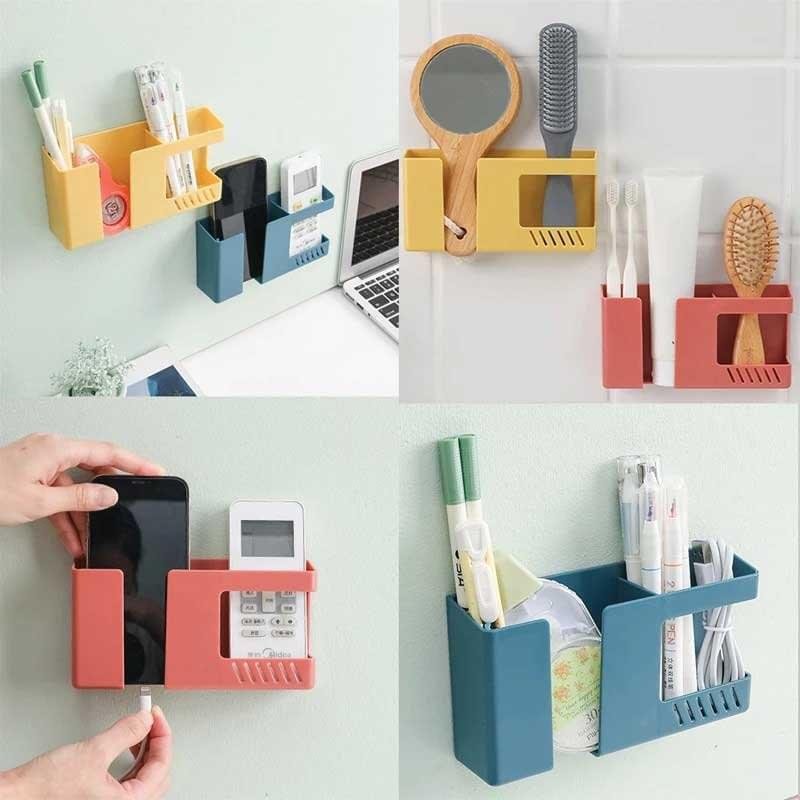 Wall Mounted Double Layer Phone Holder - Image 1
